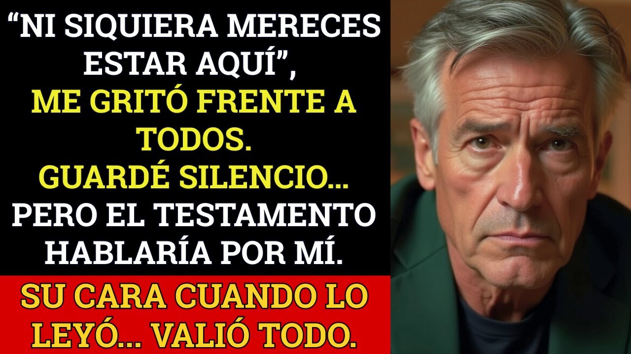 Mi hermano me humilló en el funeral: “No mereces estar aquí.” Luego leyó el testamento...