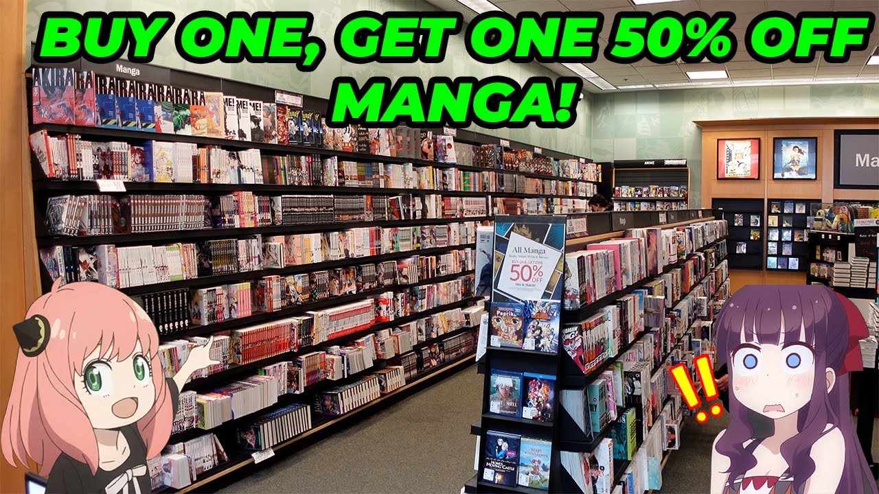 Barnes and Noble had a MASSIVE MANGA SALE! | Come Manga Shopping with Me!