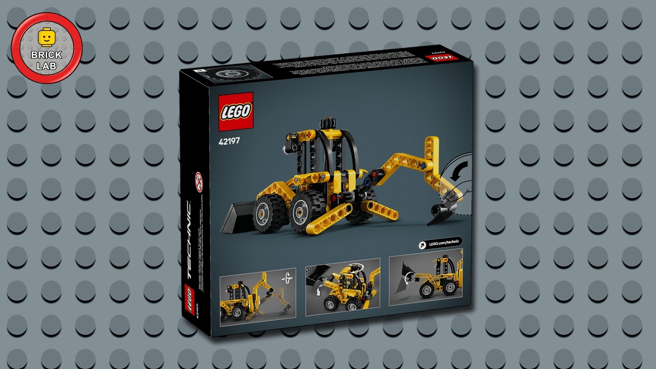 Speed build Backhoe Loader Lego Technic 42197