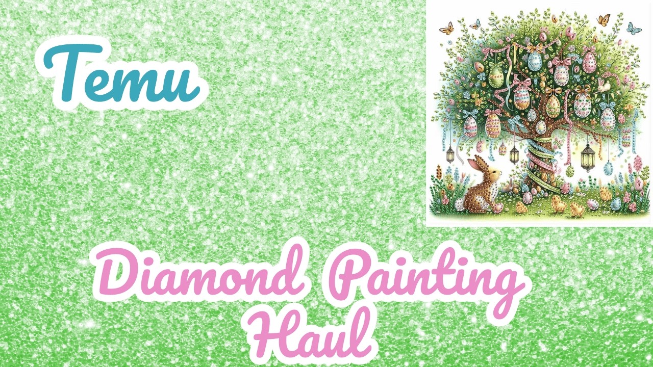 TEMU Diamond Painting Unboxing / Easter Themed / Special Shape Partial  Diamond Art Craft Haul 130 B