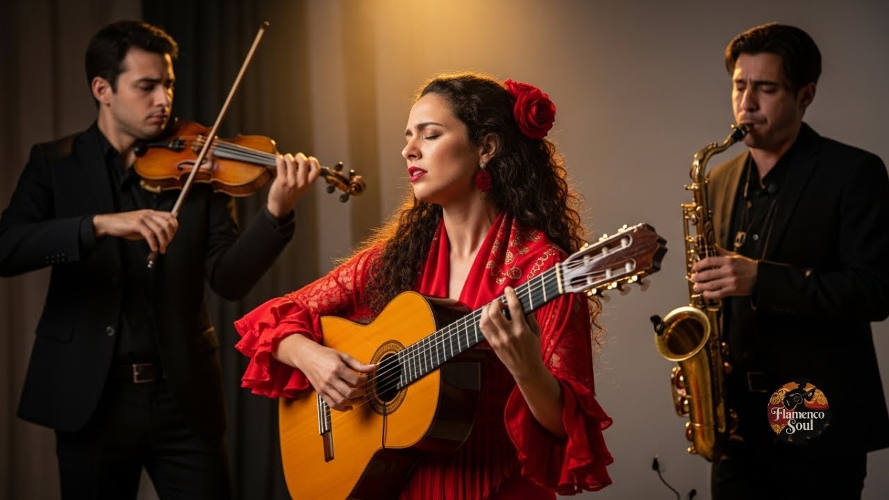 🎵 Spanish Guitar, Violin & Sax Lounge Fusion – Live 24/7