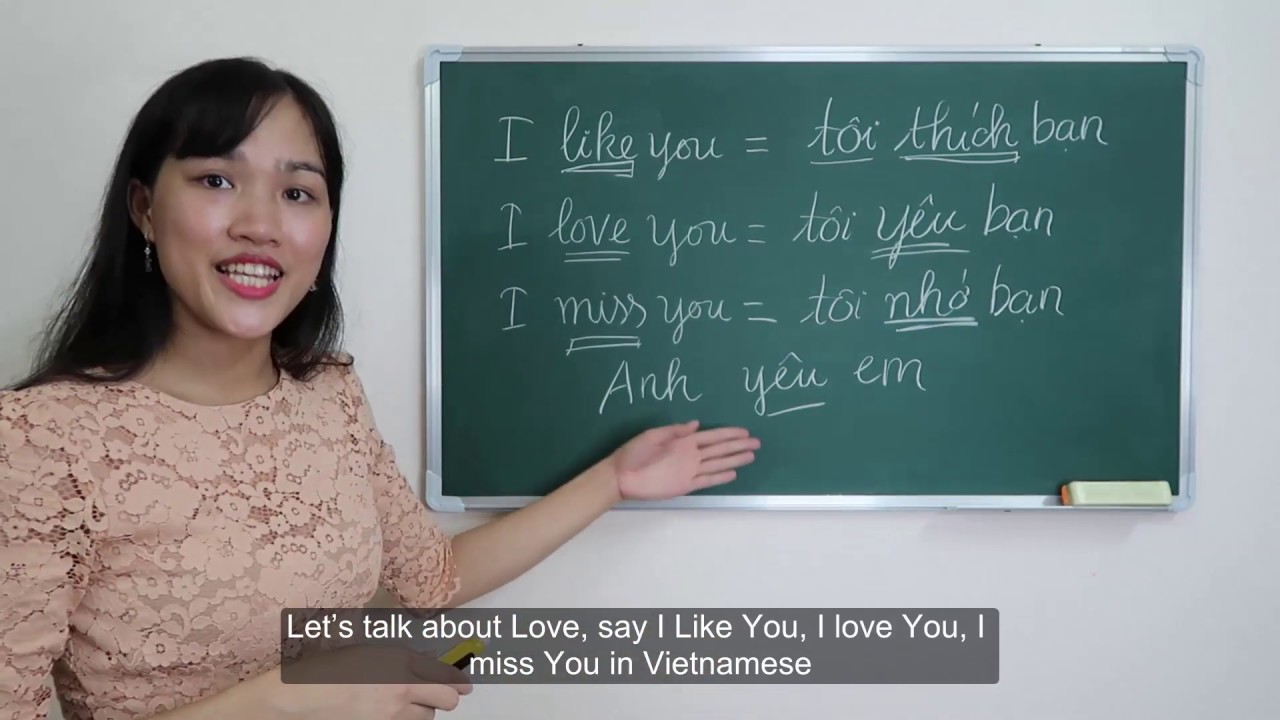 Let’s talk about Love, say I Like You, I love You, I miss You in Vietnamese | Learn Vietnamese