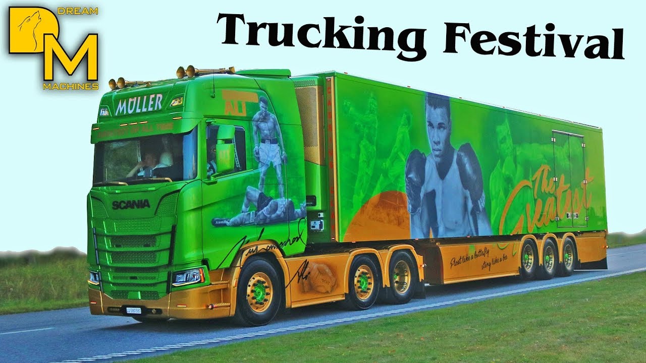 Trucking Festival NORDIC TROPHY Sweden All the Best of Truck Convoi Loud Pipe V8 SOUND