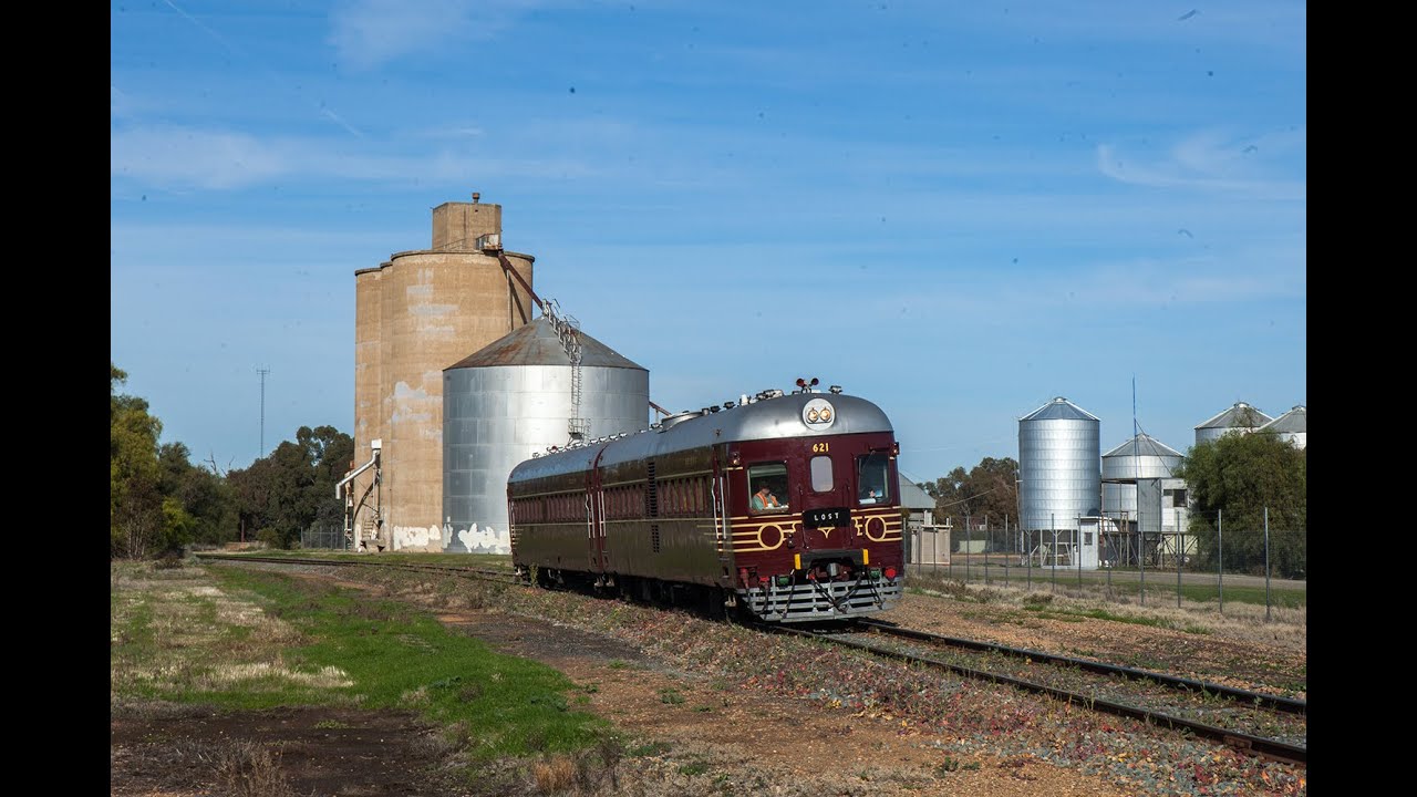 Australian Rail Motors:  NSWGR 621/721 Rail Motor to Yarrawonga & Oaklands