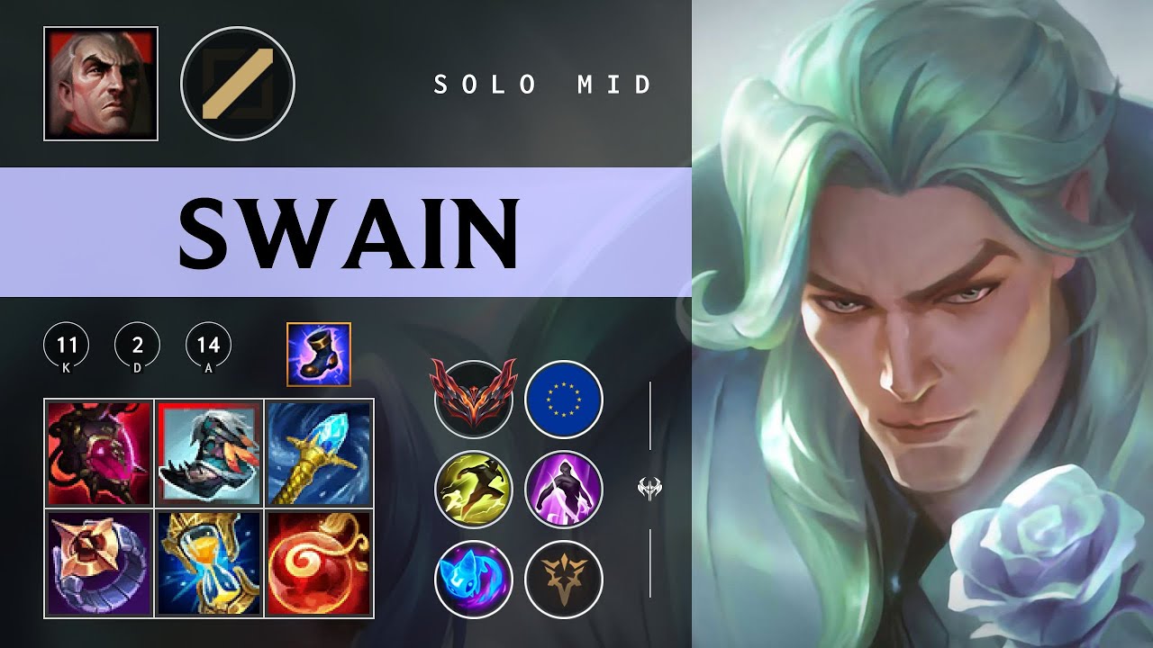 Swain Mid vs Twisted Fate - EUW Grandmaster Patch 26.01