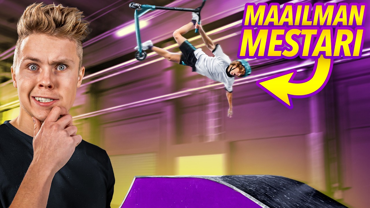 Maailman parhaat tramppaajat testaa scoottausta