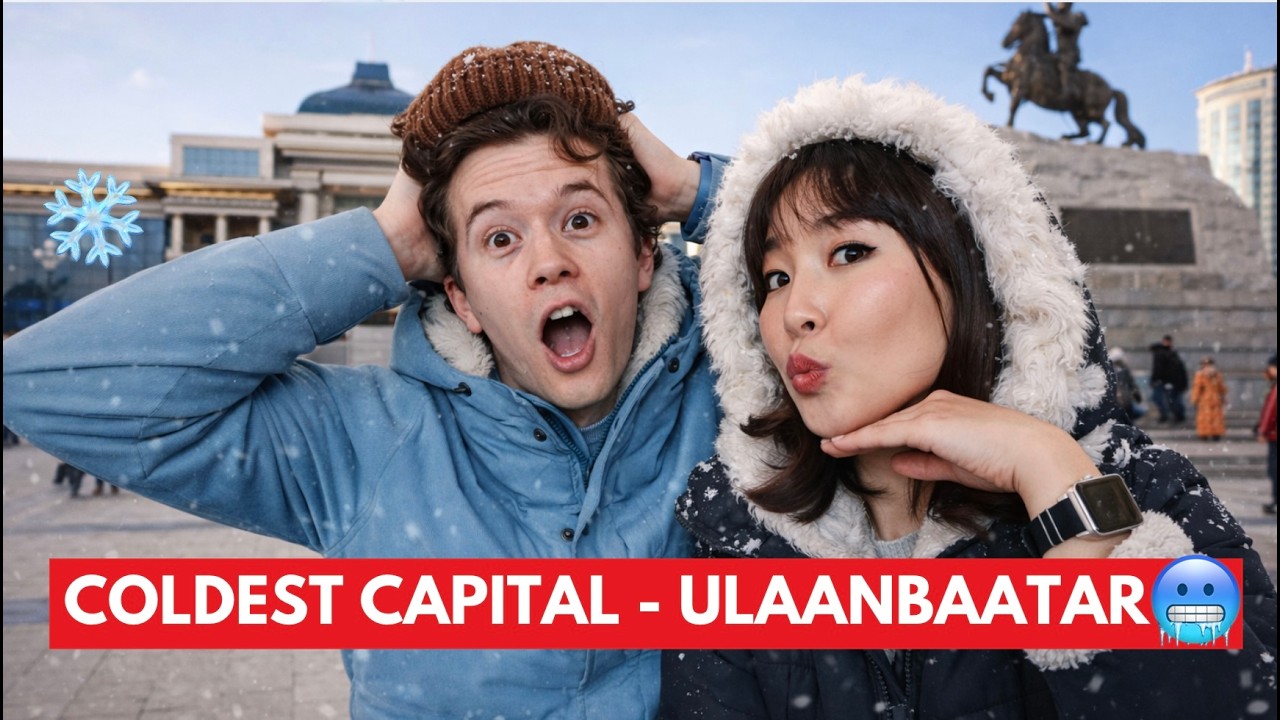 Франц залуу анх удаа Монголын өвөлд🇲🇳❄️ | French guy in Mongolian winter (Chinggis Khan museum...)