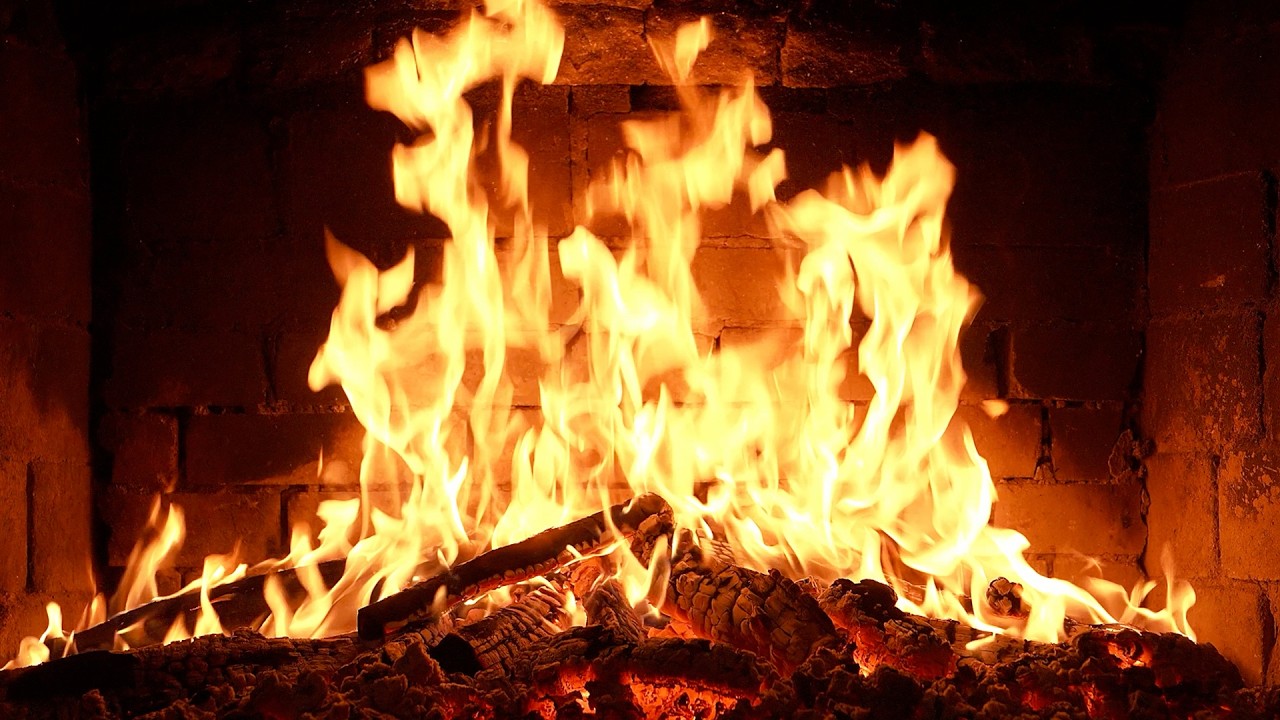 🔥 Cozy Fireplace 4K. Fireplace with Crackling Fire Sounds. Fireplace 4K UHD