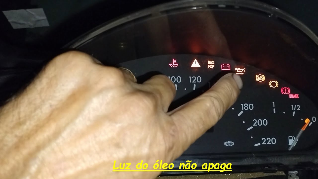 Luz do óleo não apaga, mercedes classe a160