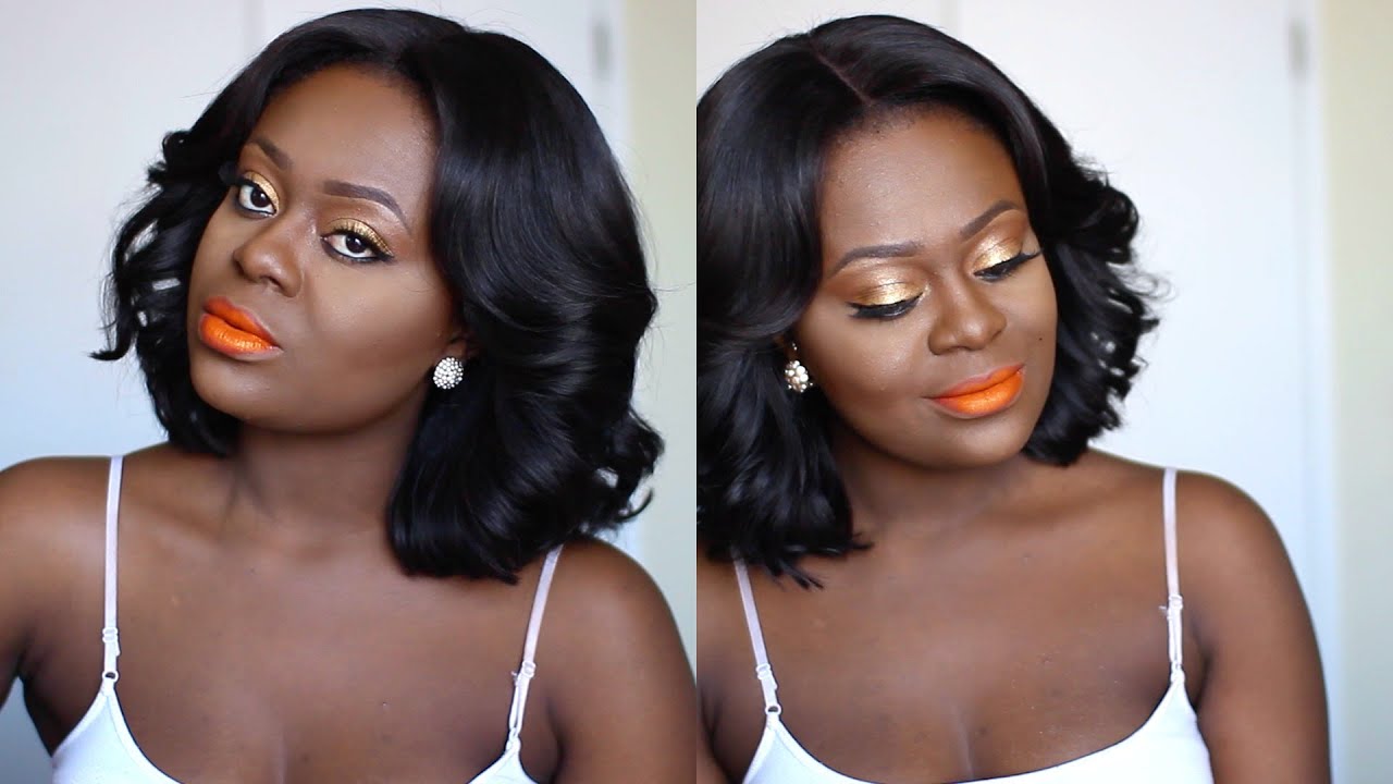 Bright Orange Lips/Lipstick On Dark Skin| Makeup Tutorial