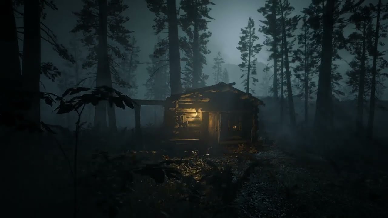 Red Dead 2 Ambience (Thunderstorm In The Woods) 4K Experience
