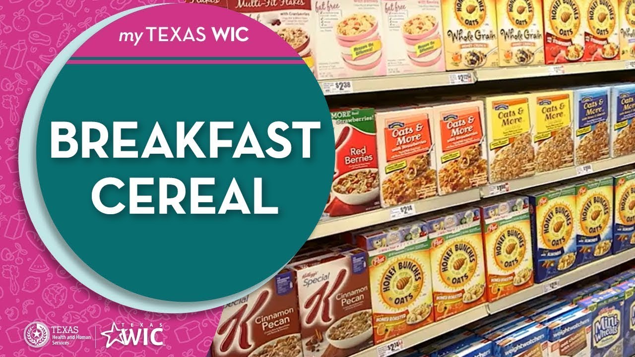 Shopping with Texas WIC: Breakfast Cereal | TexasWIC.org