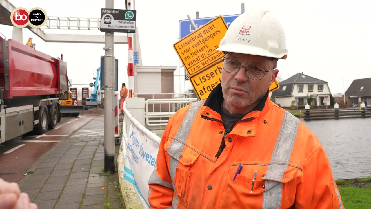 Werkzaamheden Lisserbrug bij windkracht 6 vertraagd