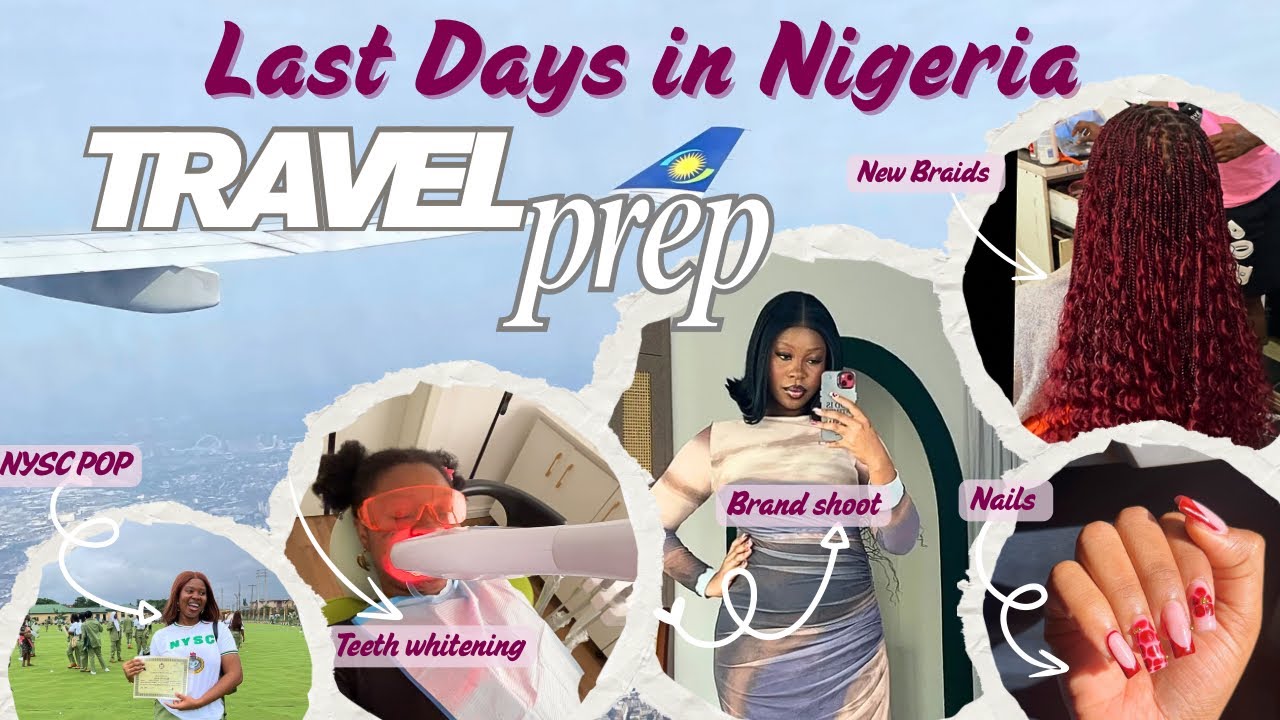Relocation Travel Prep Vlog ✈️ | Brand Shoot, Beauty Maintenance + Nigeria to UK 🇬🇧