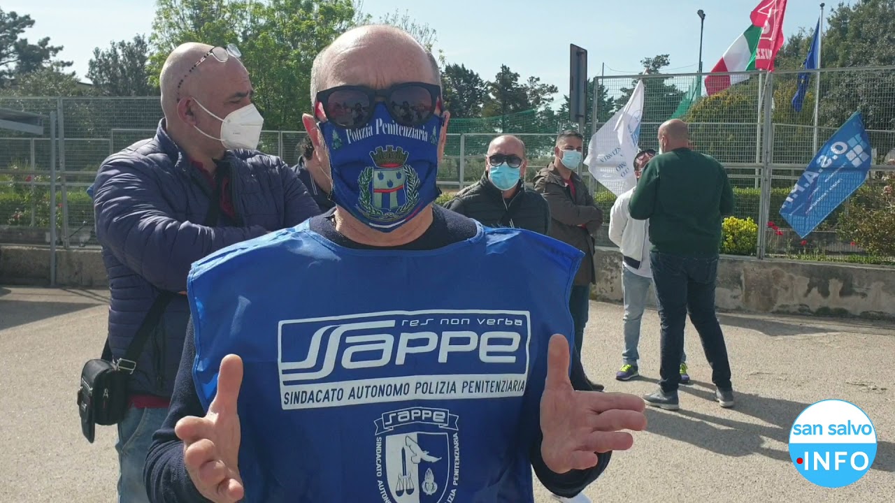 La protesta della Polizia penitenziaria della Casa Lavoro di Vasto
