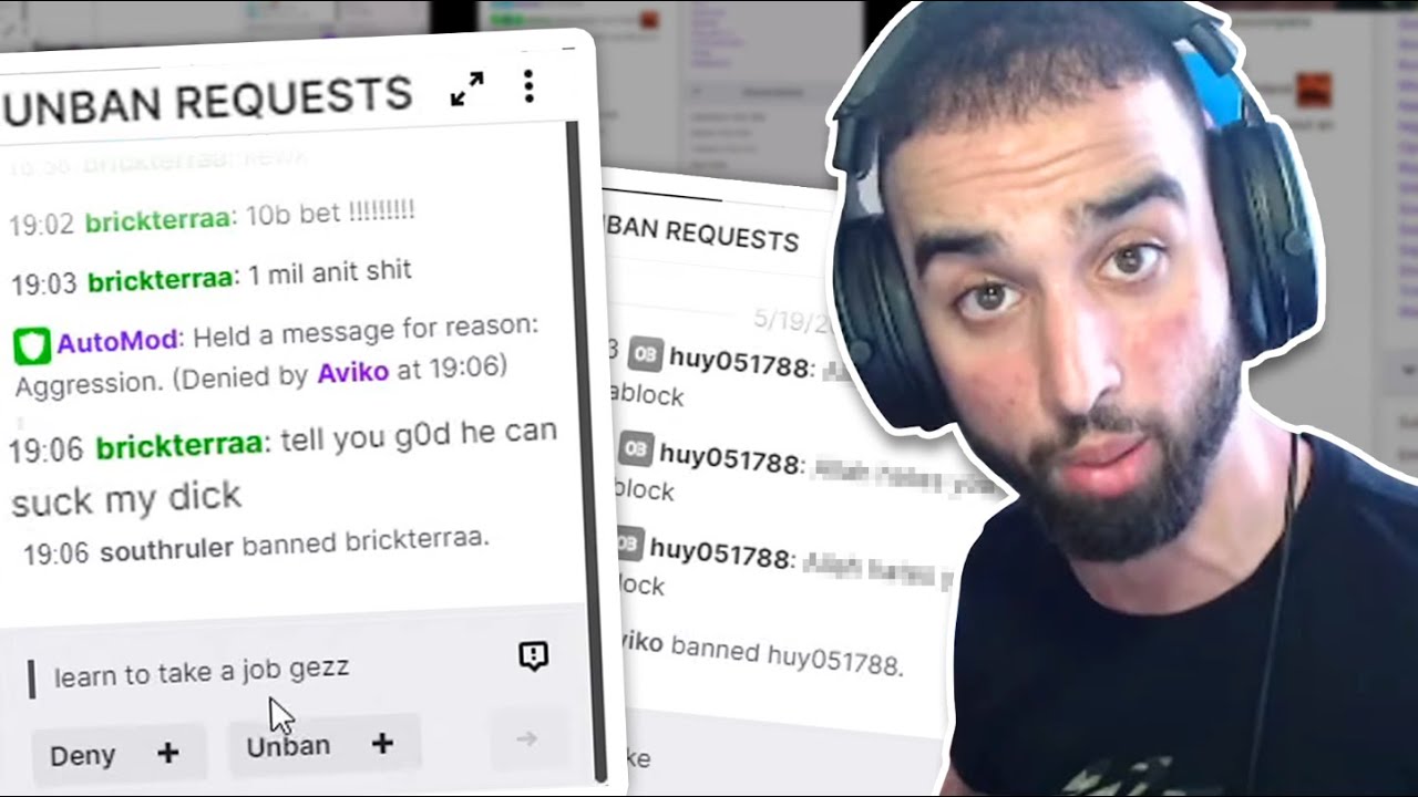 Reading My Triggering Unban Requests