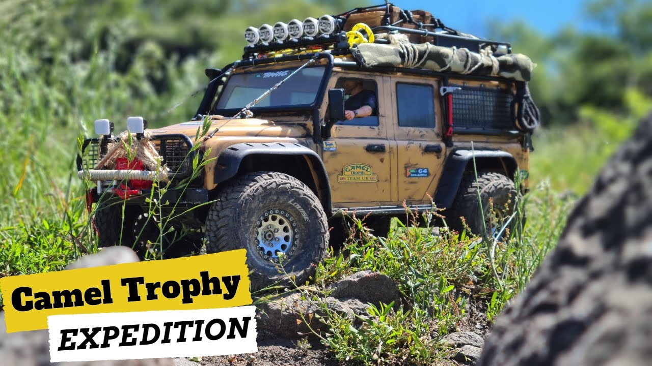 Rc Crawler Land Rover Defender D110 Camel Trophy Relaks przygoda z Crawlerem Rc