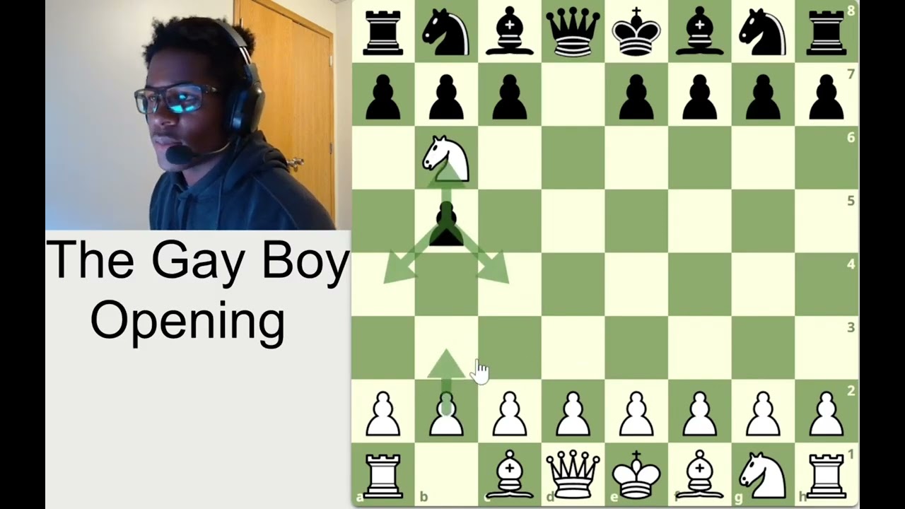 Only straight people can watch this. Best chess opening of all time. #chess