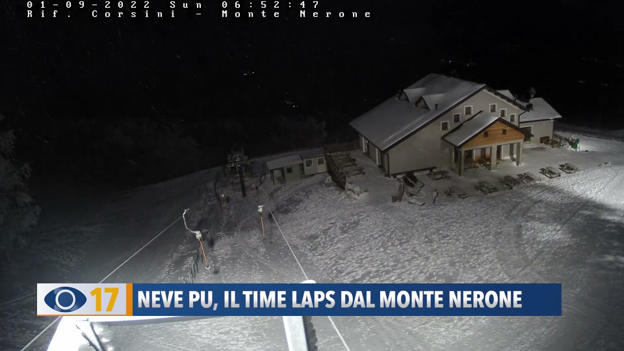 Neve Pesaro Urbino: il time laps dal Monte Nerone