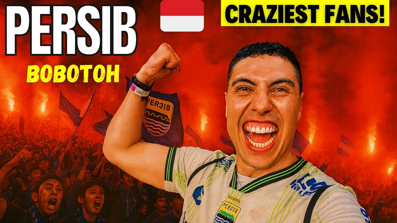 Моя первая игра PERSIB в Бандунге! Самые безумные фанаты в Индонезии! 🇮🇩😱🔥
