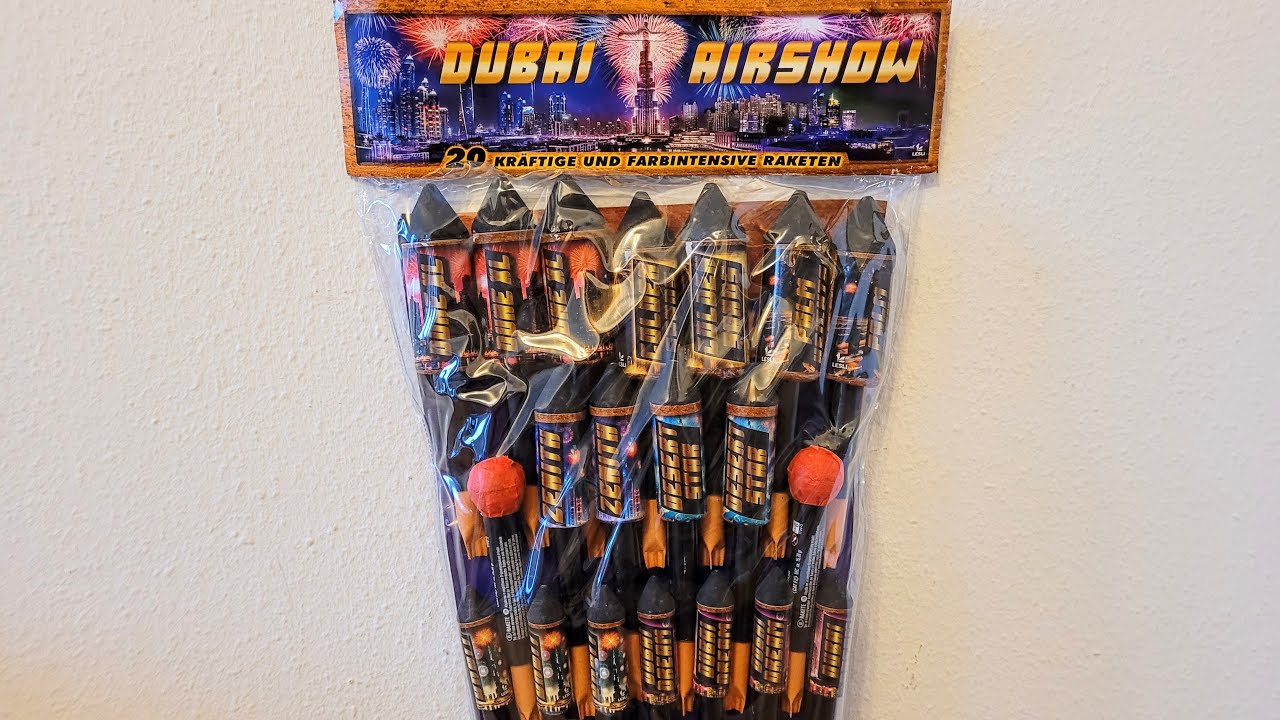 DUBAI AIRSHOW von Lesli ~ 20 Raketen ~ Neuheit 2025