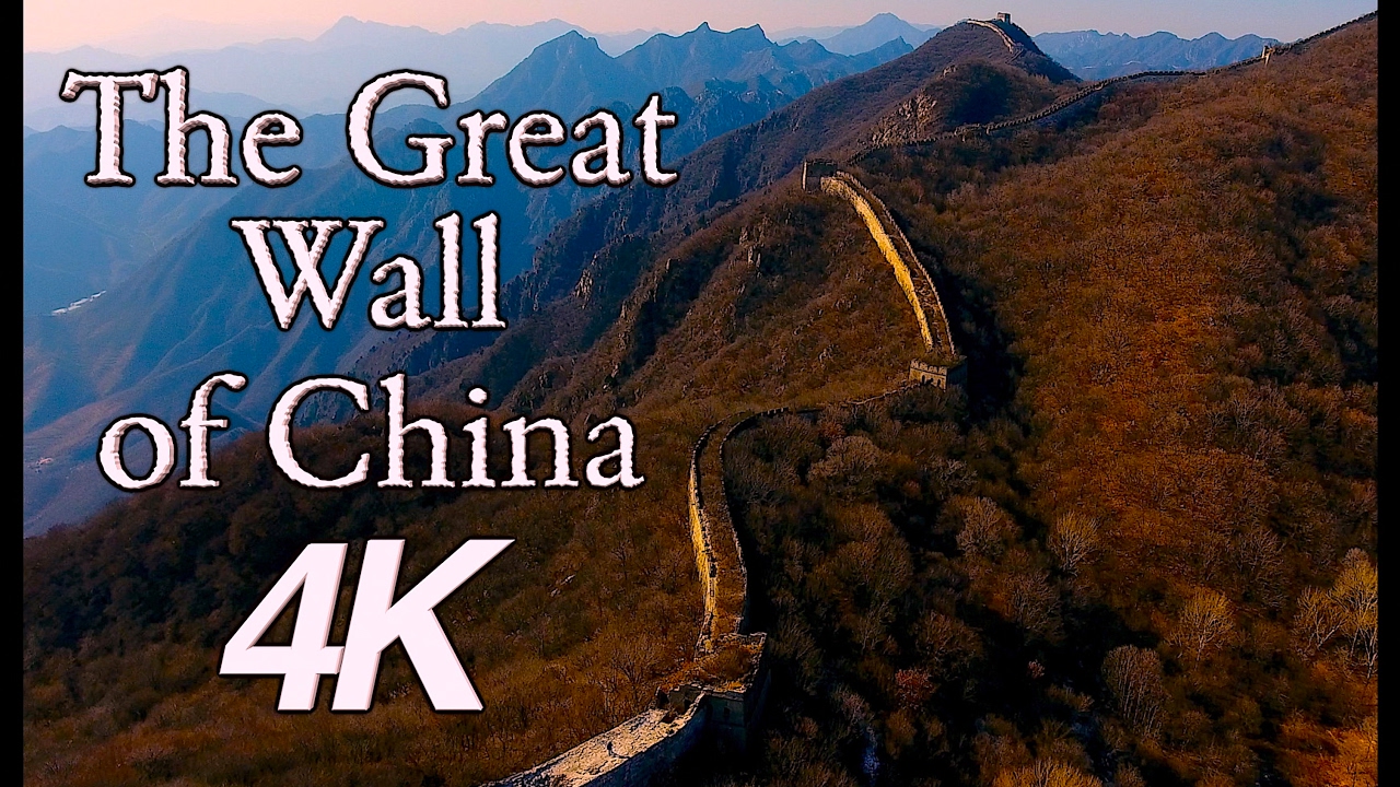 InFlight History 4K - The Great Wall of China 4K  Aerial Drone 4K View