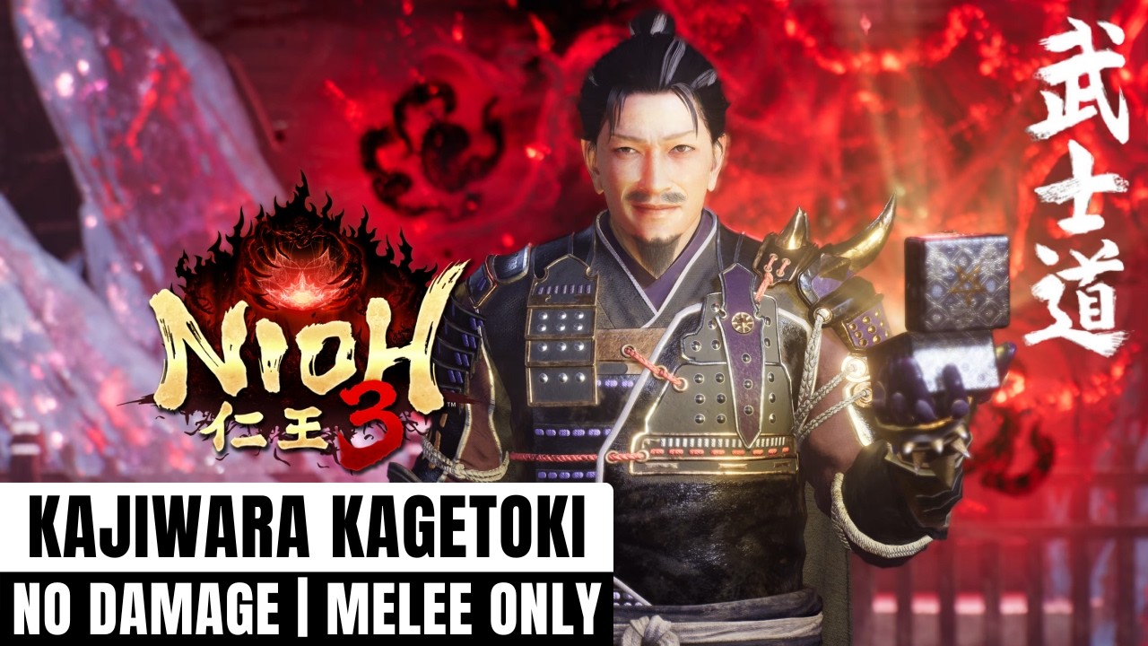 Nioh 3 - Beating Kajiwara Kagetoki With Just One Attack (No Damage/Samurai Sword)