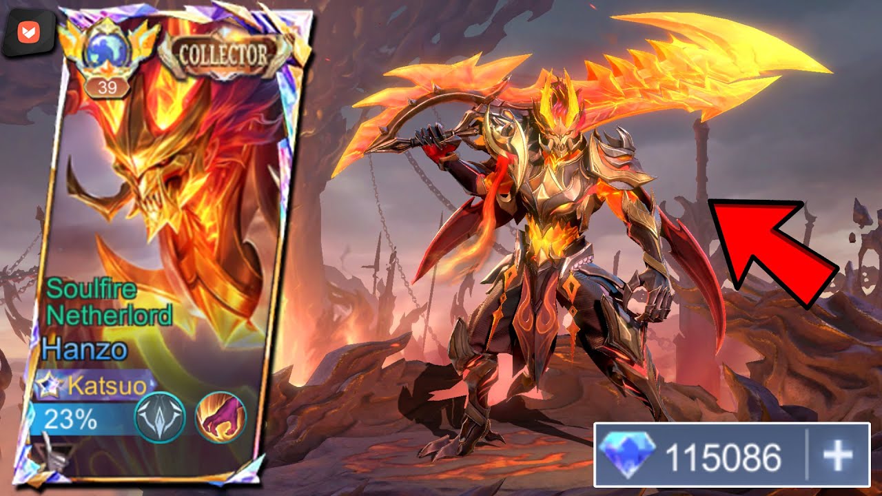 HANZO SOULFIRE NETHERLORD COLLECTOR SKIN IS FINALLY HERE!! 🔥 DIAMOND SPENT REVEAL! - MLBB