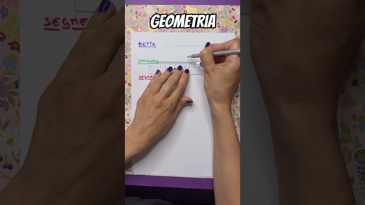 Elementi di geometria, retta, semiretta e segmento #matematicaconlidia #matematica #geometria
