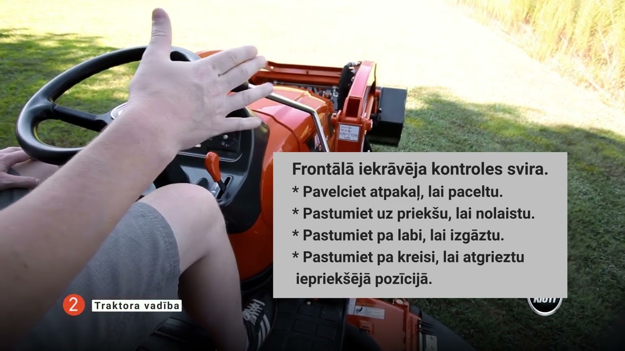 Kioti CS traktors – funkcijas un vadība latviski 🎙️