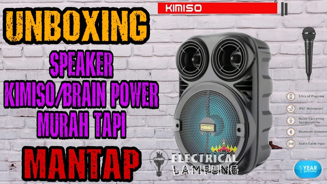 UNBOXING SPEAKER KIMISO 3381/BRAIN POWER 3381 | MURAH TAPI MANTAP