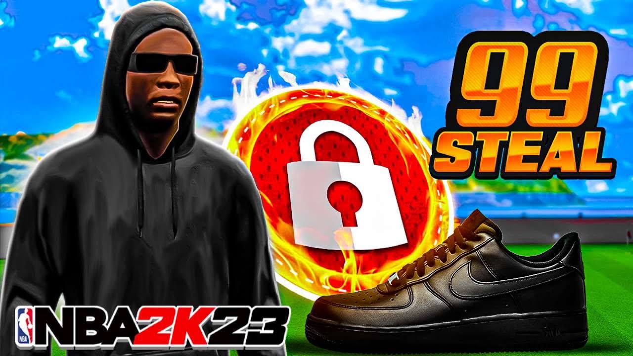 BLACK AIR FORCES + 99 STEAL is DANGEROUS in NBA2K23...