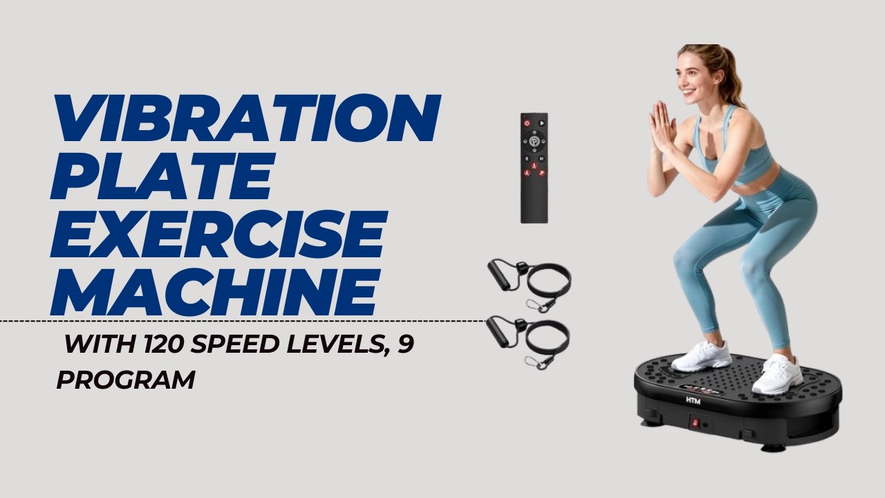 Vibration Plate Exercise Machine – 120 Speed Levels & 9 Program Modes
