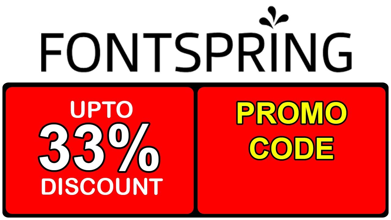 FontSpring Promo Code For 2025