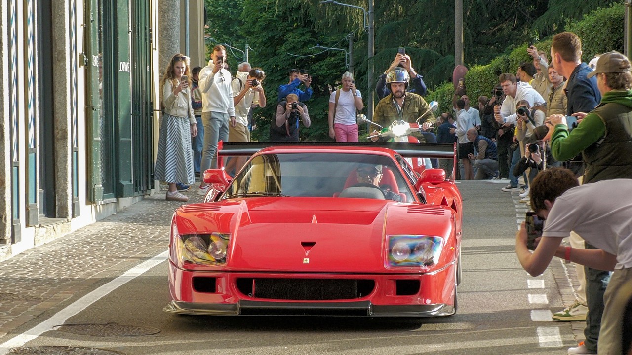 THIS IS THE 1995 FERRARI F40 GTE - Villa d'Este 2025