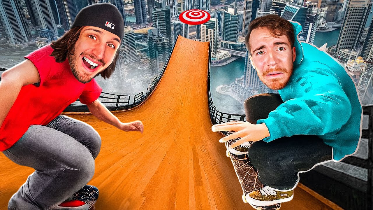 On Test les MEGA RAMPES IMPOSSIBLES de SKATE avec @Casquey !