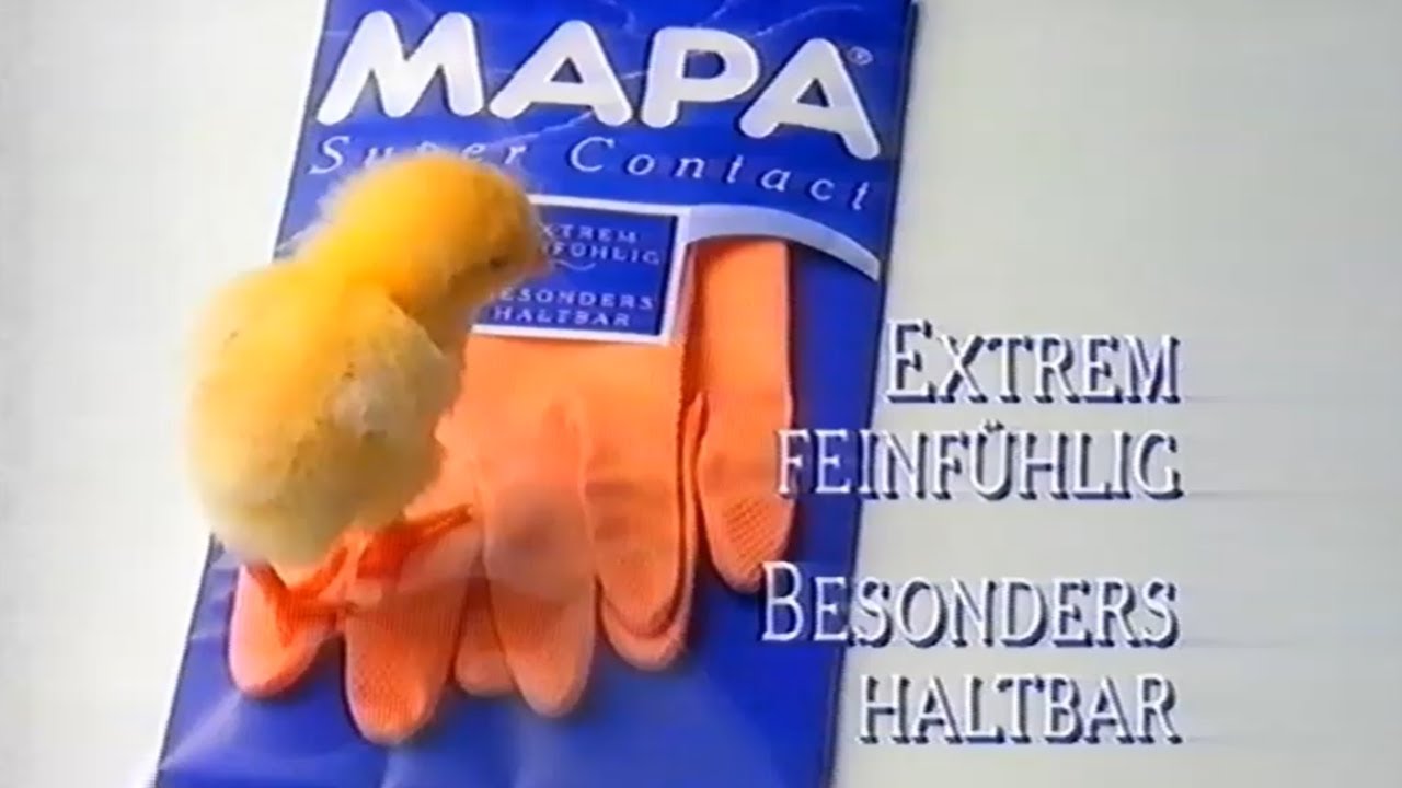 Haushaltshandschuhe | Mapa Super Contact | Werbung 1992