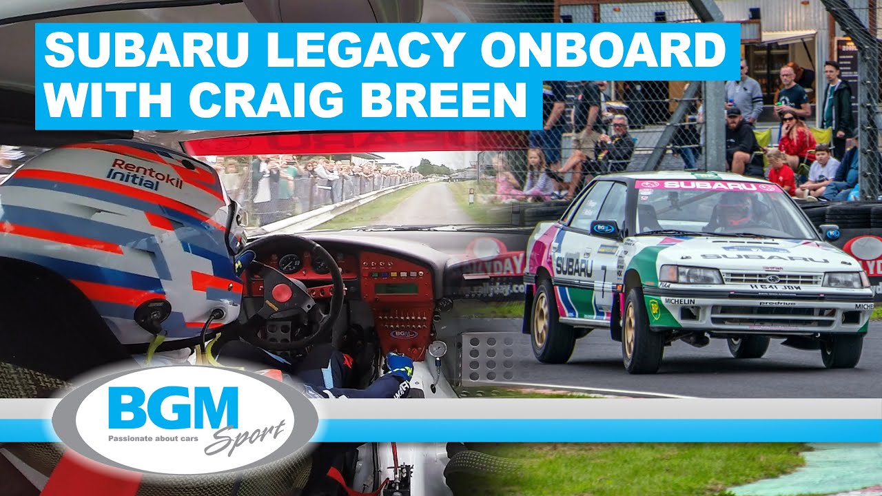 IN CAR VIDEO of Craig Breen driving the Subaru Legacy RS GpA at Rallyday Castle Combe