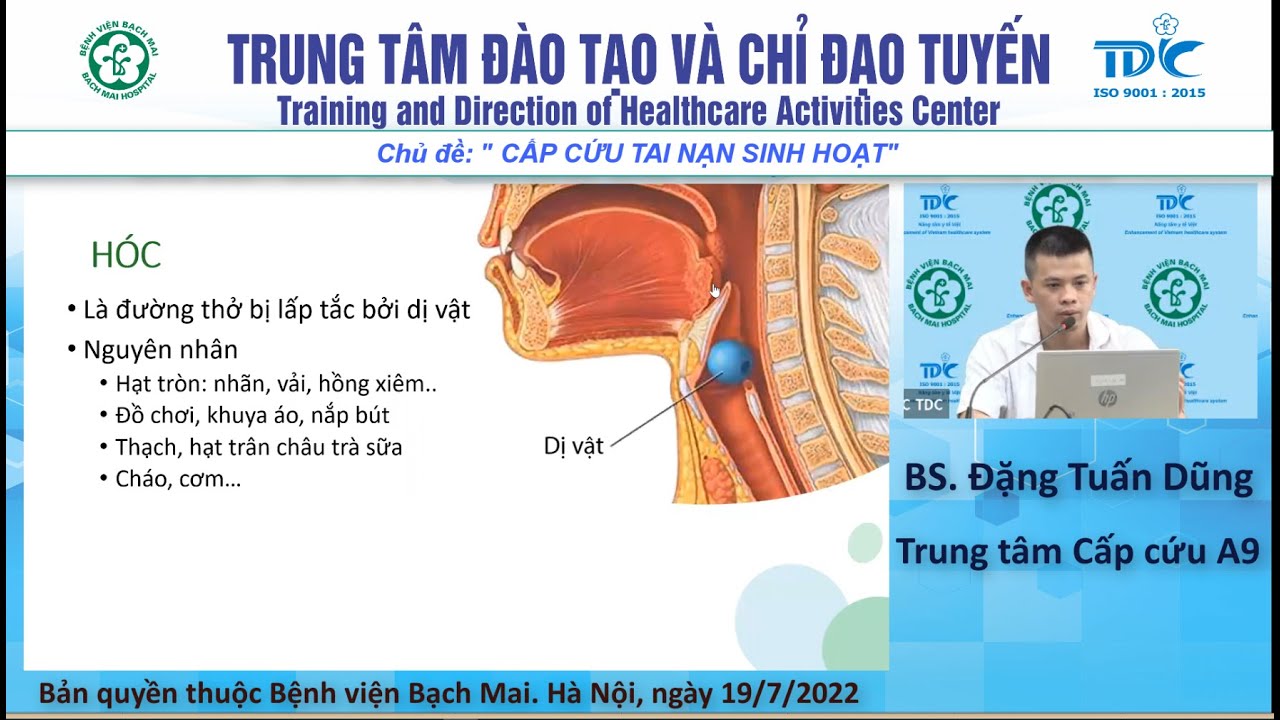 Cấp cứu tai nạn sinh hoạt - Bs. Đặng Tuấn Dũng