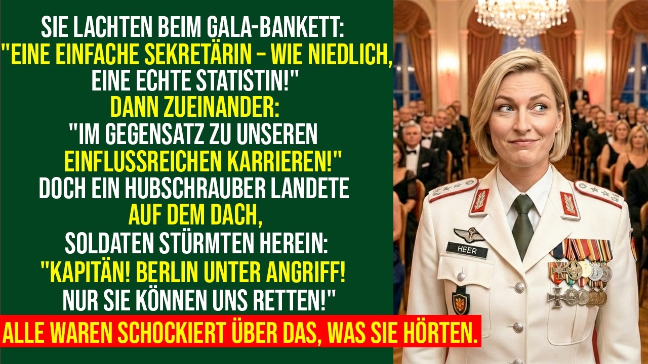 Sie verspotteten mich beim Bankett – dann landete der Hubschrauber 