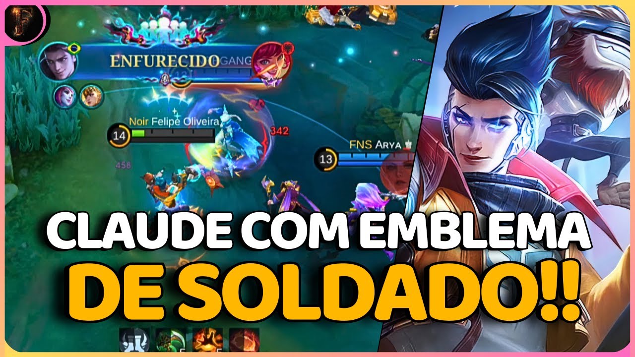 O ADC MAIS META DO COMPETITIVO TÁ COM UM REGEN ABSURDO!! VEM NERF - CLAUDE GAMEPLAY | Mobile Legends