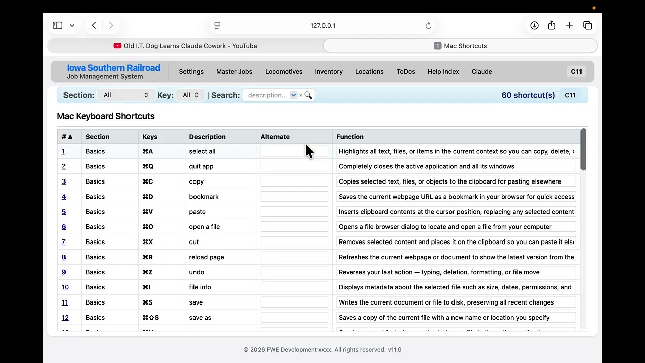 Video 8: Claude Helps with MacBook Shortcuts