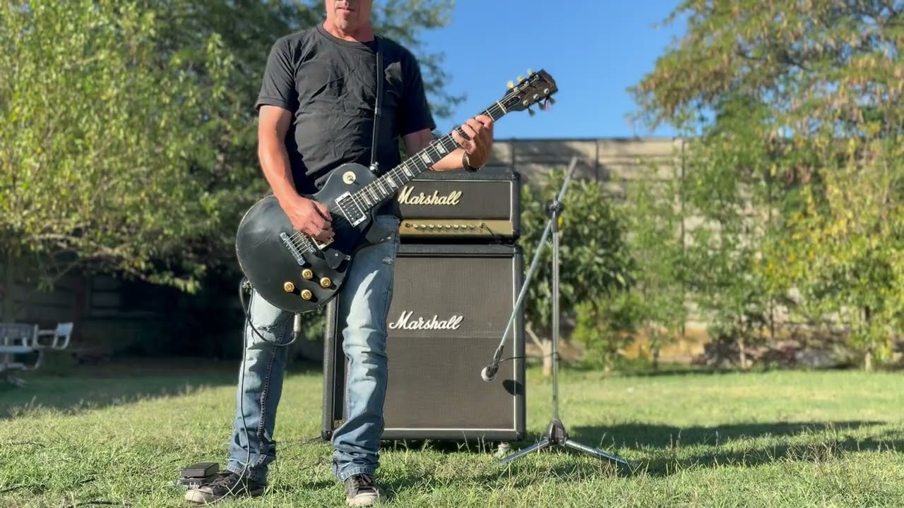 Gibson Les Paul y Marshall 