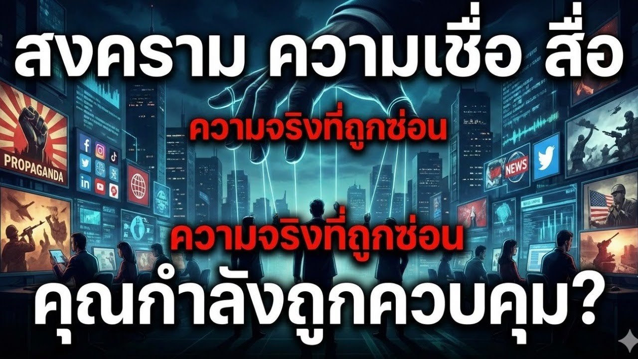 สงคราม ความเชื่อ และสื่อ: สิ่งที่โลกไม่อยากให้คุณรู้ | ความจริงเบื้องหลังการควบคุมความคิด