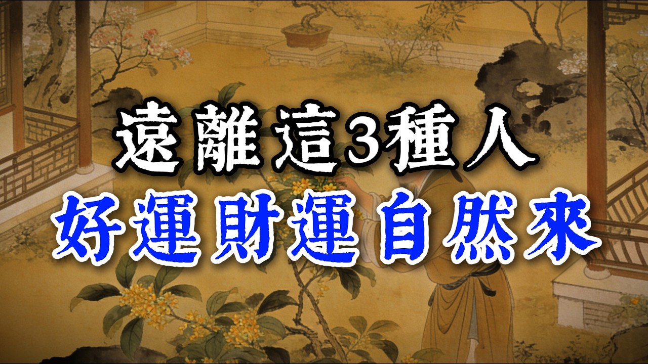 遠離這3種人，好運財運自然來！#閲人智慧#强者思维 #情商 #认知觉醒 #社交技巧 #处世智慧 #人际关系