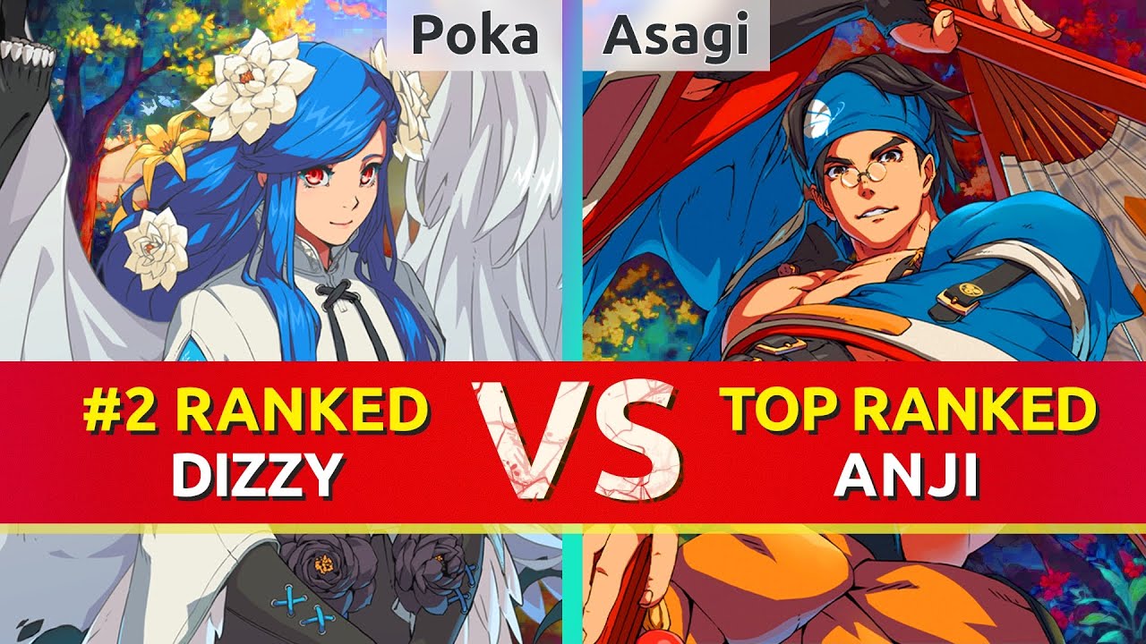 GGST ▰ Poka (#2 Ranked Dizzy) vs Asagi (TOP Ranked Anji). High Level Gameplay