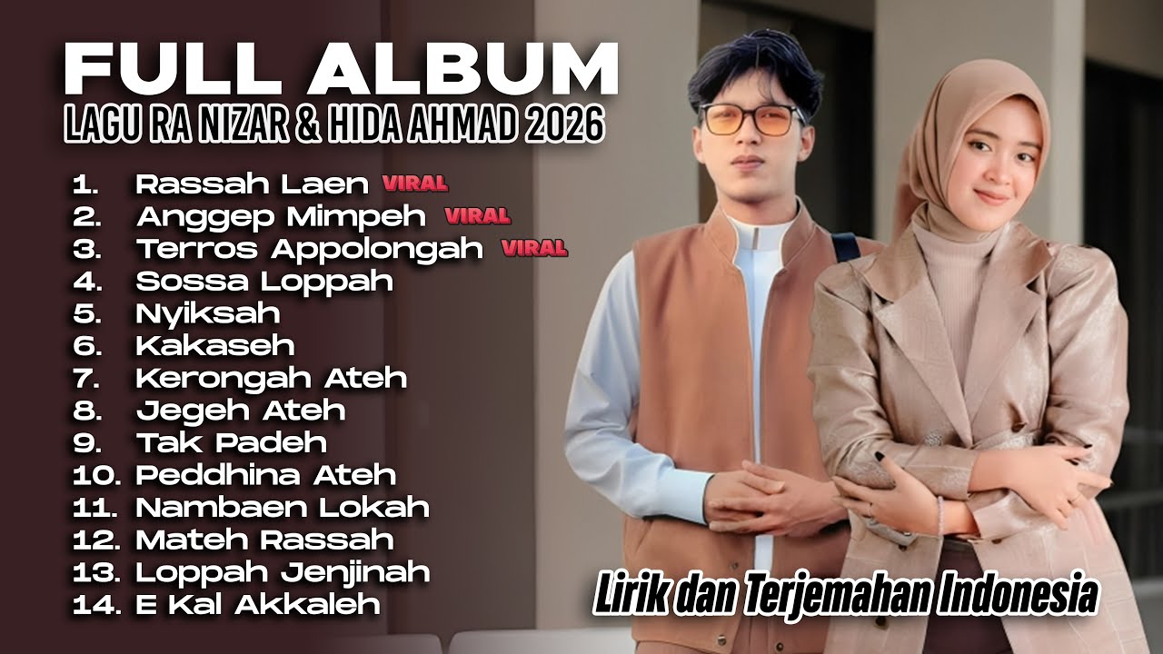 FULL ALBUM LAGU NIZAR ALI & HIDA AHMAD TERBARU 2026 | RASSAH LAEN - ANGGEP MIMPEH (Lirik + Terjemah)