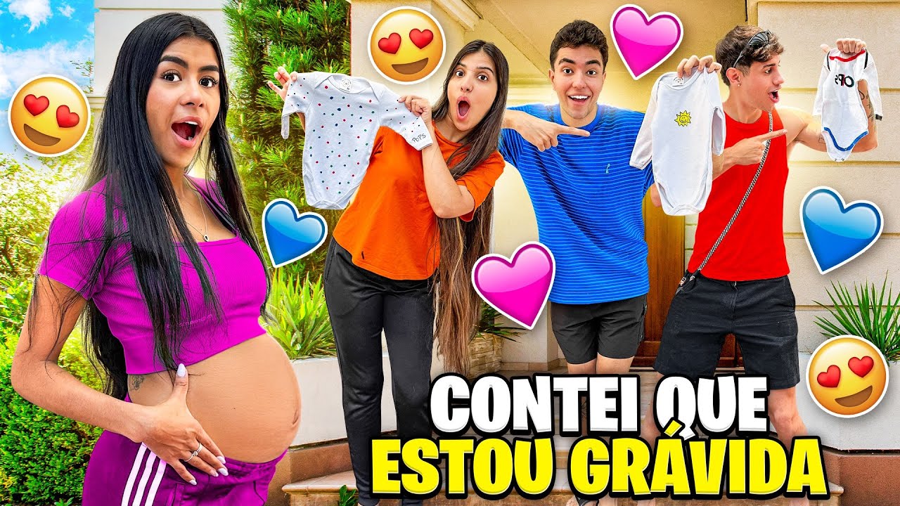 CONTEI PROS MEUS AMIGOS QUE ESTOU GR&Aacute;VIDA *eles choraram 😭