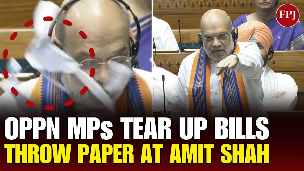 Amit Shah Tables Bill to Bar Tainted PMs, CMs & Ministers After 30 Days in Jail; Opposition Protests