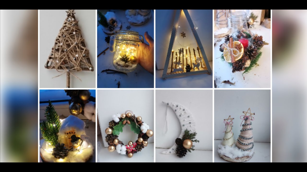 8 CHRISTMAS DECORATION IDEAS DIY  yeni il dekoru ideyası идей к новому году 5 MINUTE CRAFTS HANDMADE